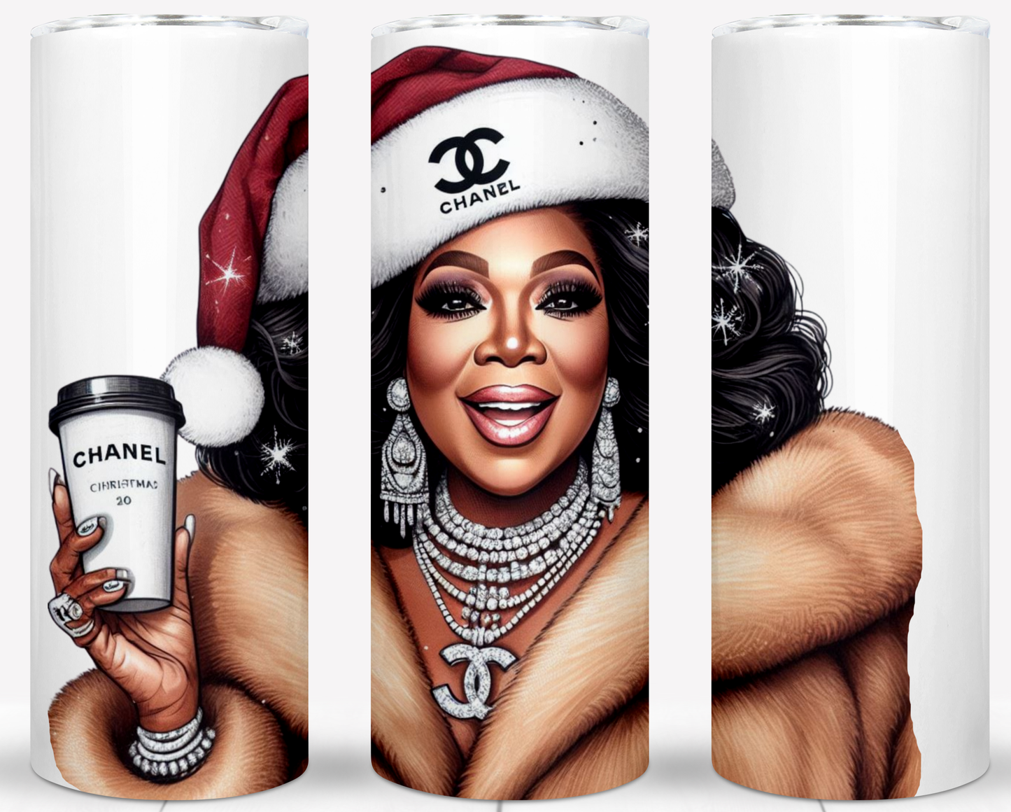 Christmas Oprah Sublimation 20oz Tumbler Images Bundle