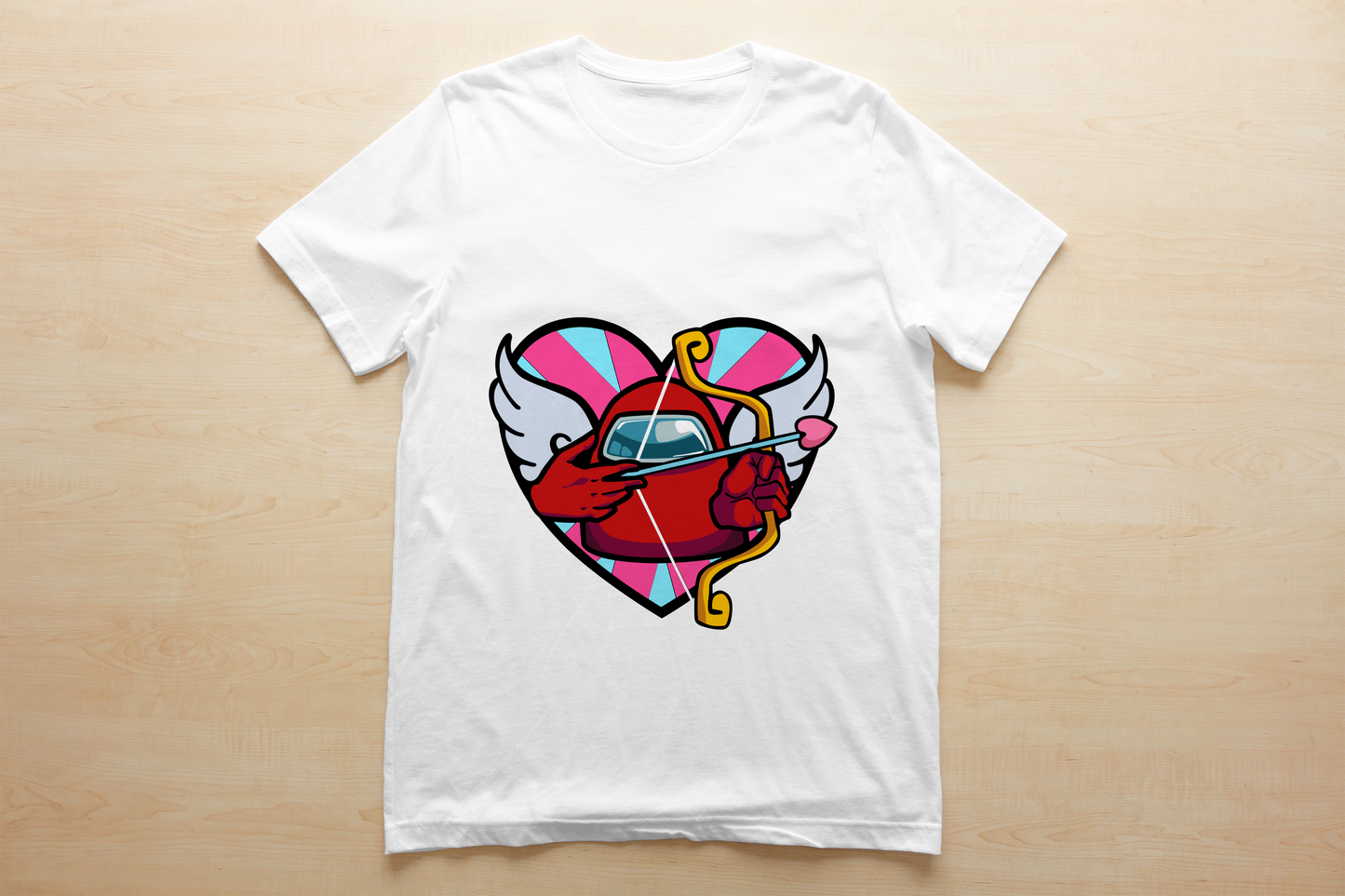 Among Us Kids Valentine Images Sublimation/DTF T-Shirt Bundle