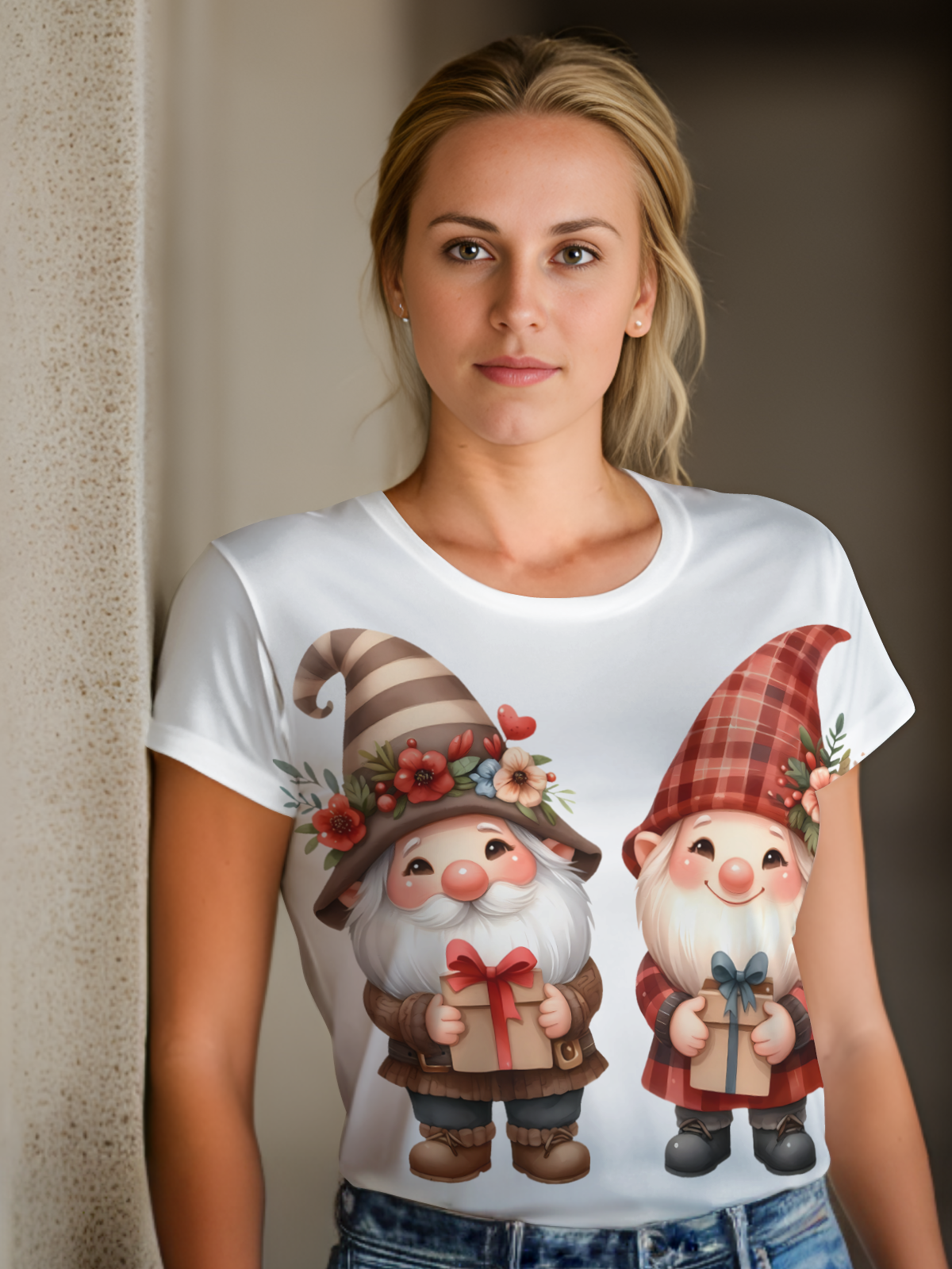 Gnomes Valentine Sublimation/DTF T-Shirt Images Bundle