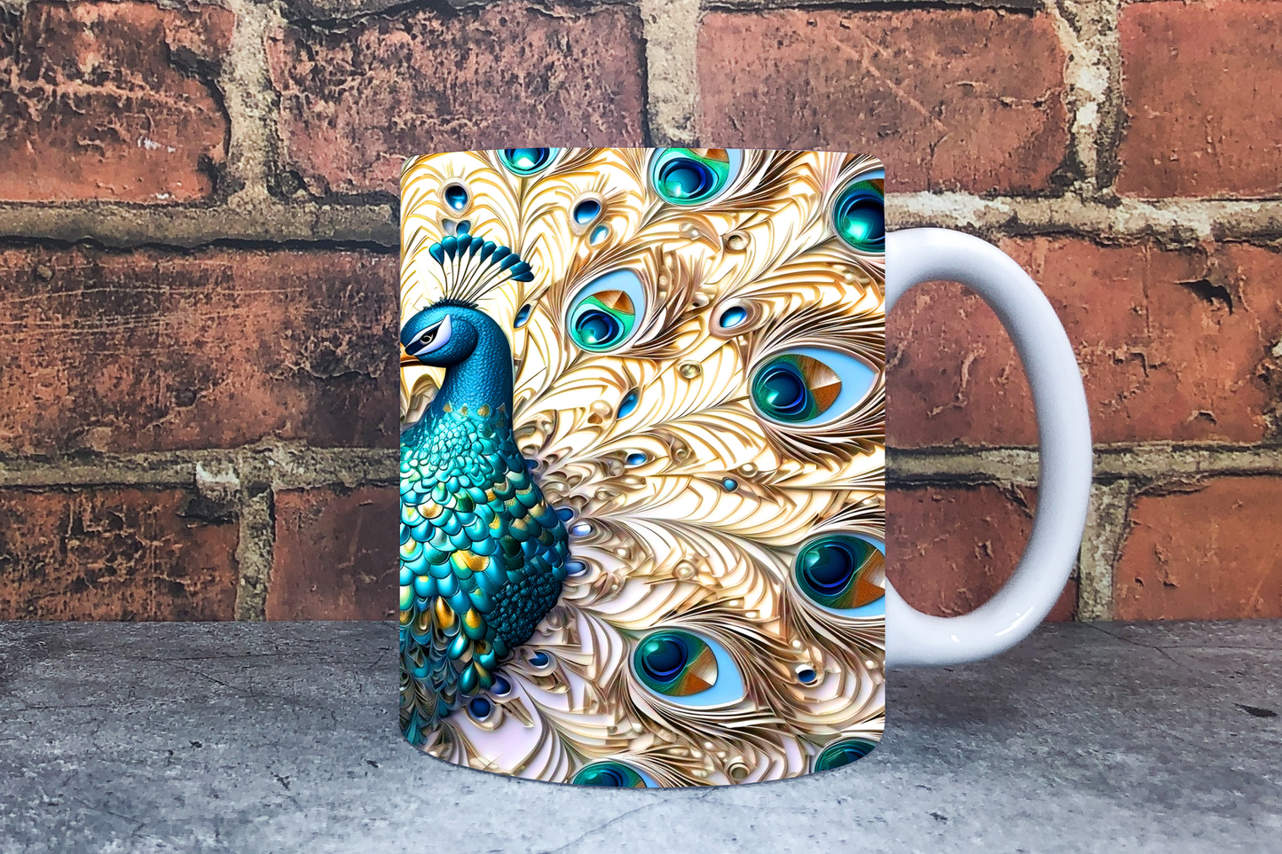 Peacock 20oz Sublimation Mug Images Bundle