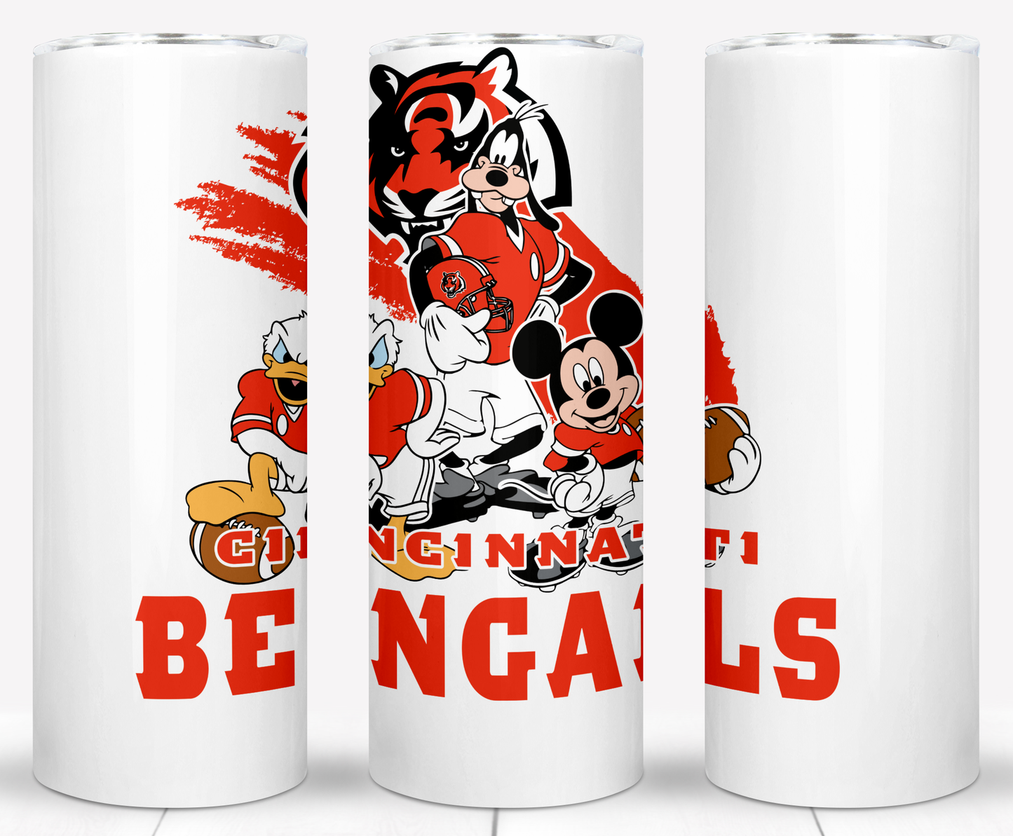 Disney Cartoon Football  Sublimation 20oz Tumbler Images Bundles