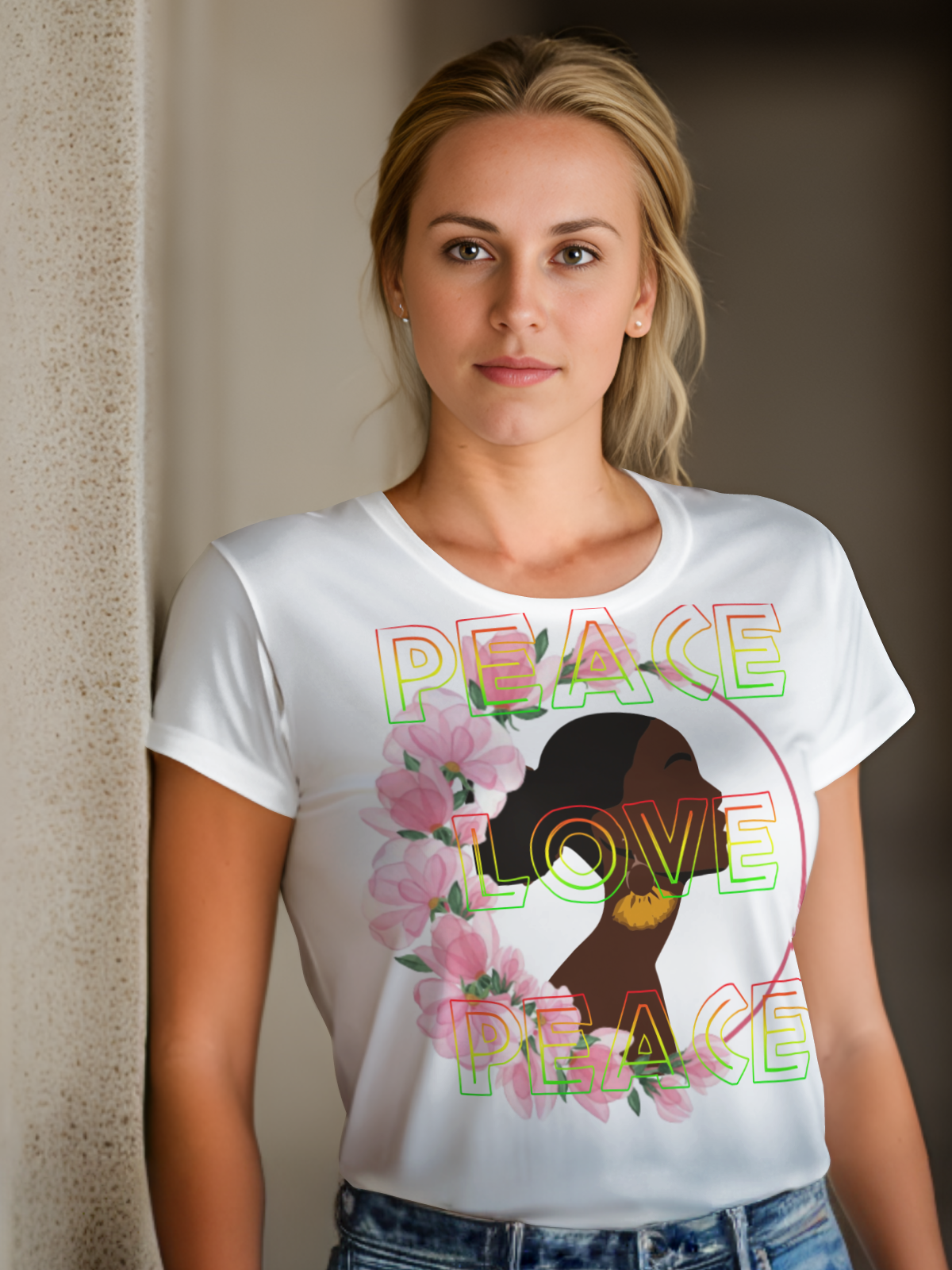 Peace & Love Sublimation/DTF T-Shirt Images Bundle