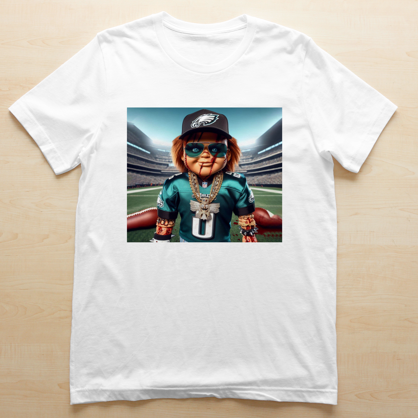 Chucky Football Sublimation/DTF T-Shirt Images Bundle