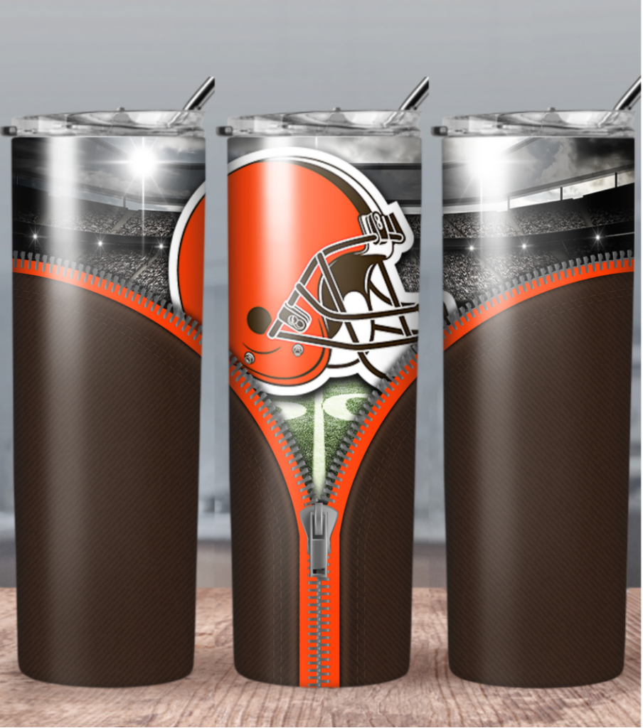 Football 20oz Sublimation Tumbler Image