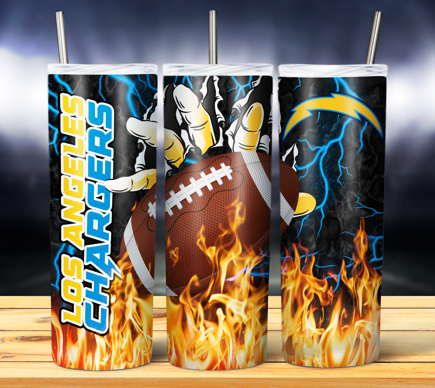 Football 20oz Sublimation Tumbler Image