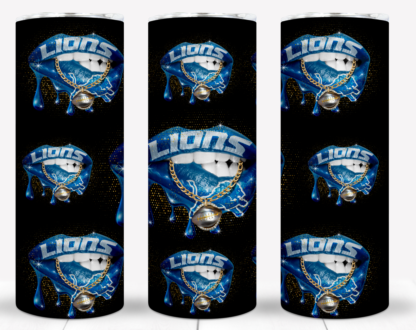 Lips Football 20oz Sublimation Tumbler Image