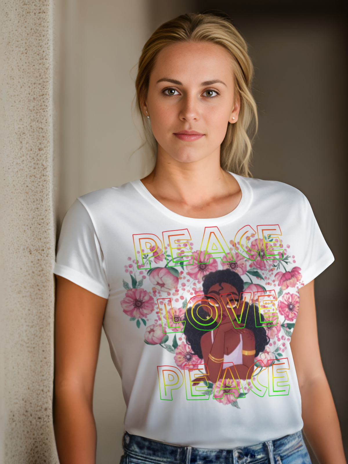 Peace & Love Sublimation/DTF T-Shirt Images Bundle