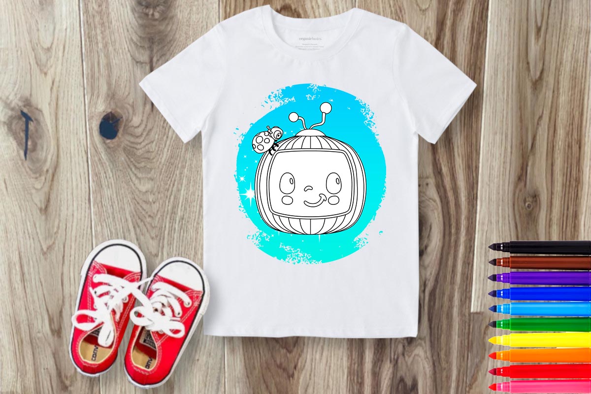 Coloring Cartoon Sublimation/DTF T-Shirt Images Bundle