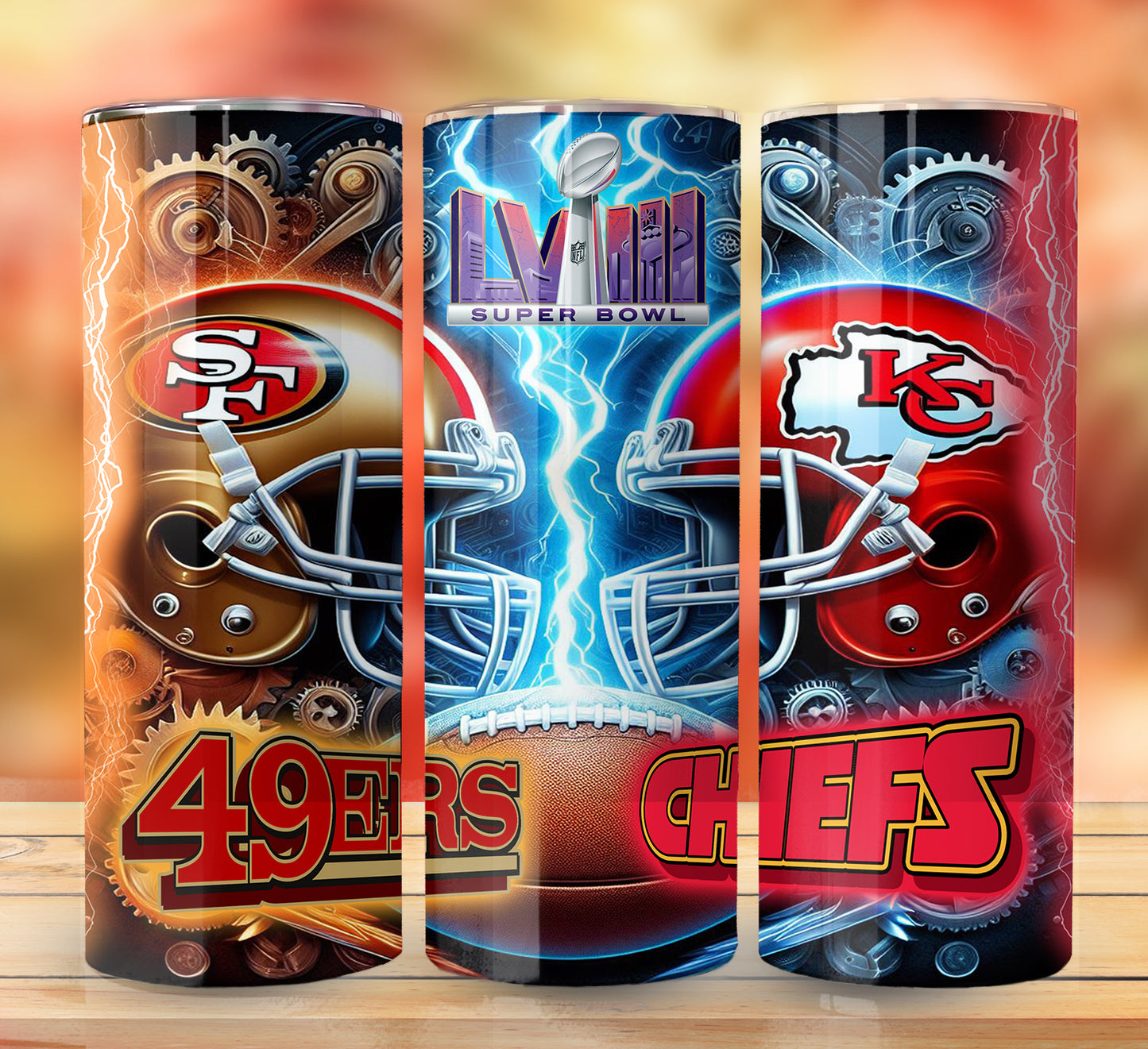 Football 20oz Sublimation Tumbler Images Bundle