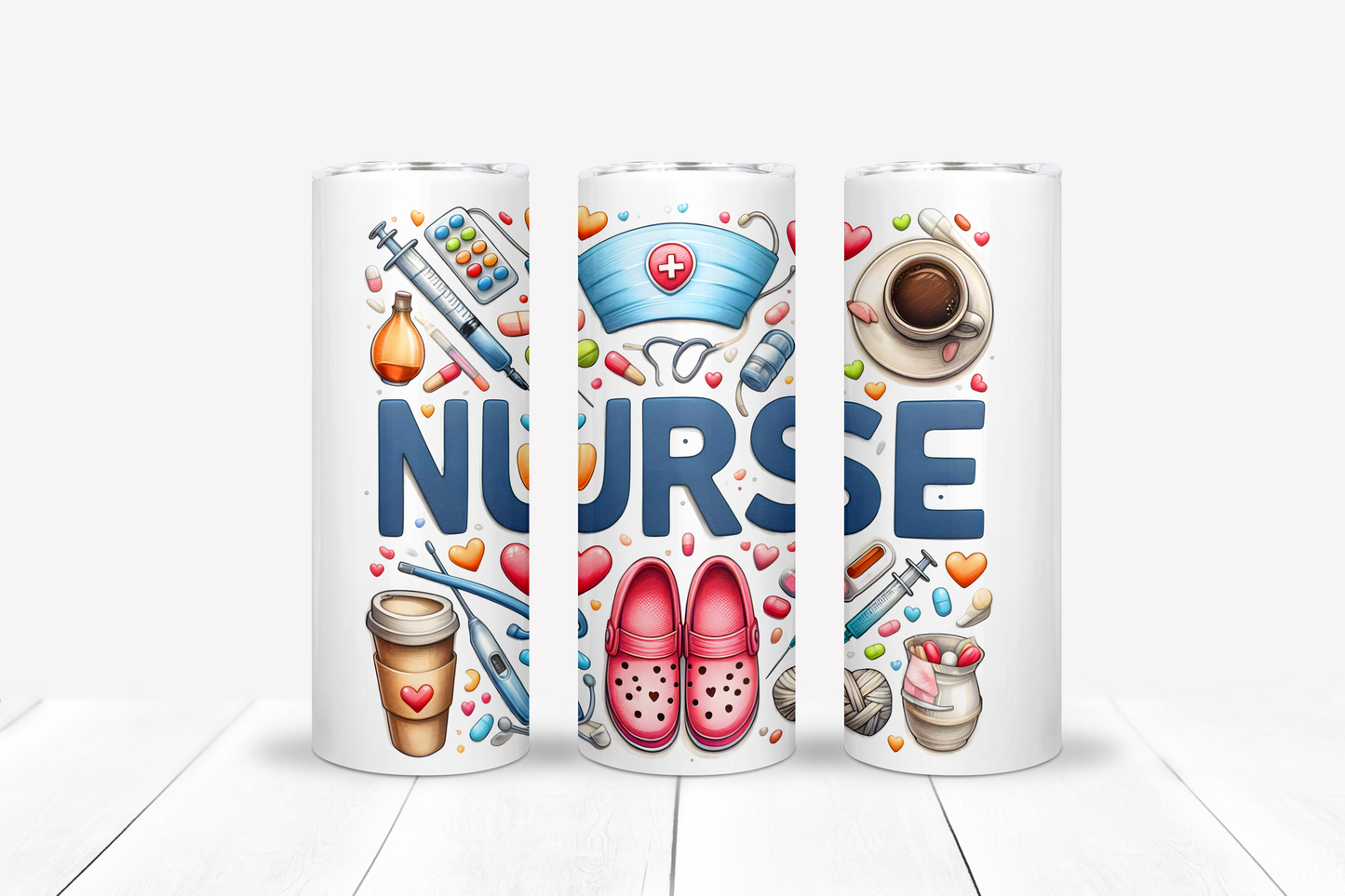 Nurse 20oz Sublimation Tumbler Bundle