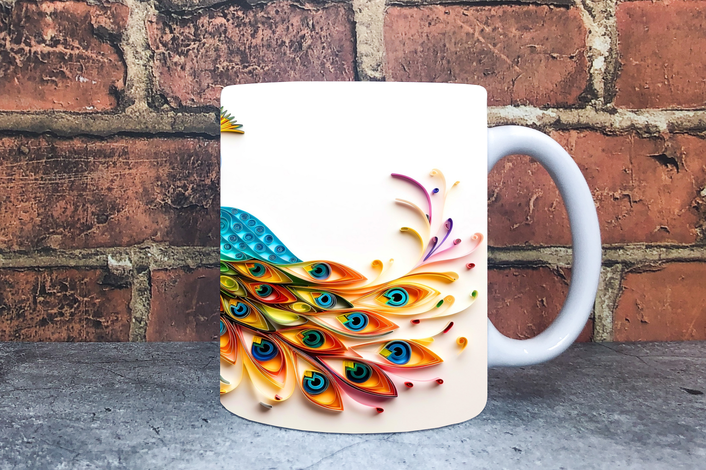 Peacock 20oz Sublimation Mug Images Bundle