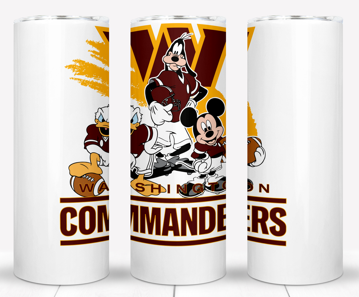 Disney Cartoon Football  Sublimation 20oz Tumbler Images Bundles