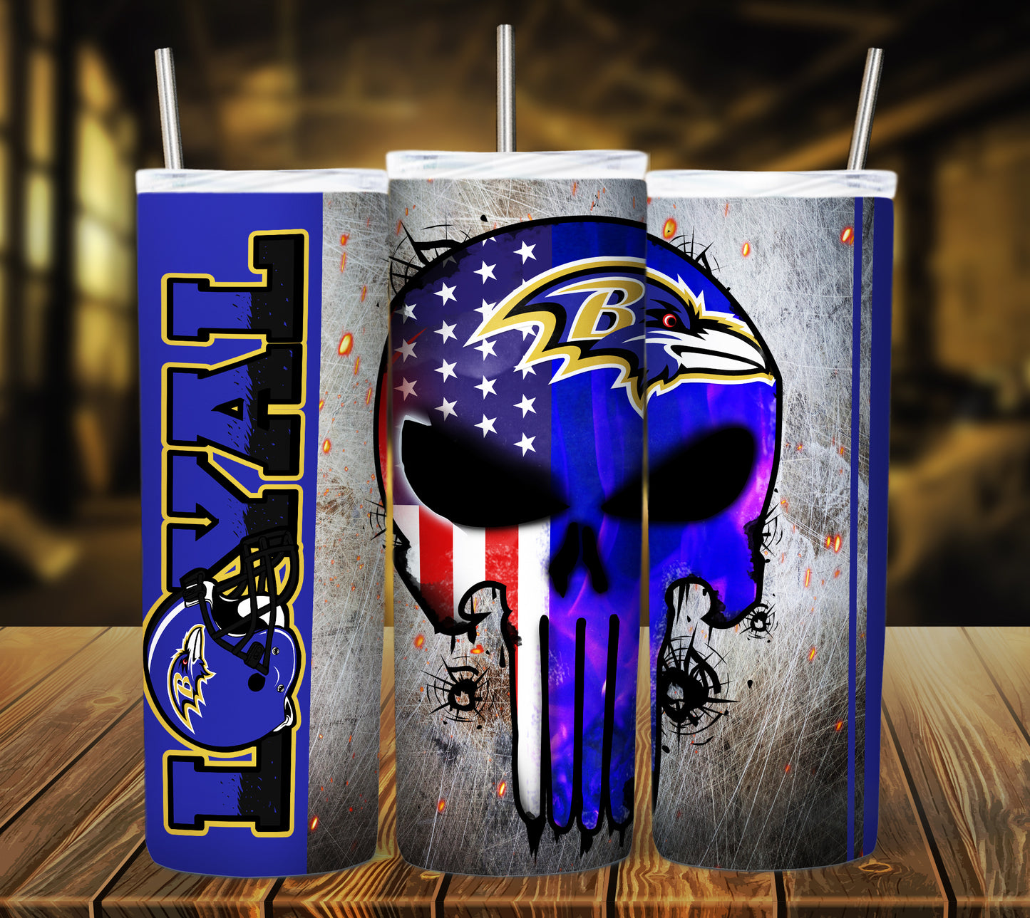 Football 20oz Sublimation Tumbler Image