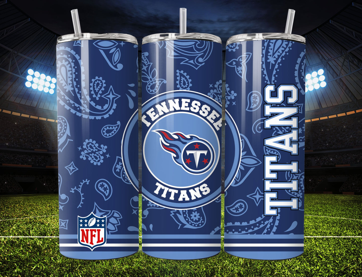 Football 20oz Sublimation Tumbler Image