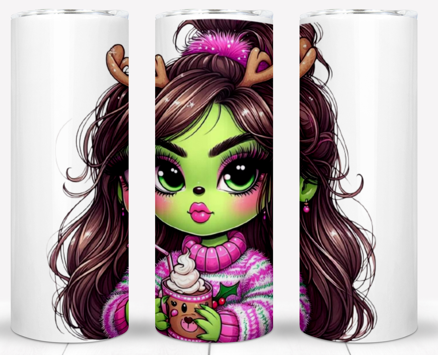 Christmas Baby Grinch Sublimation 20oz Tumbler Images Bundle