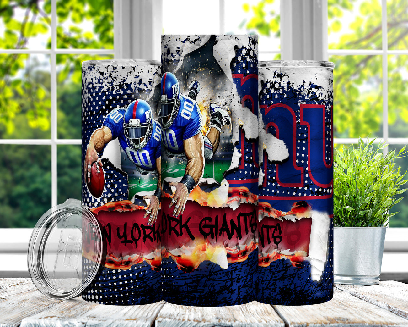 Football 20oz Sublimation Tumbler Image