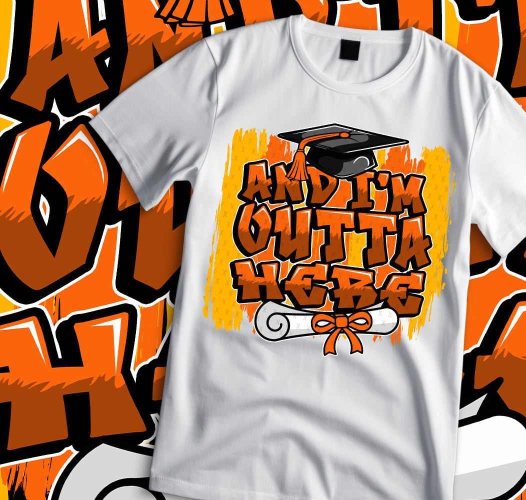 I'm Outta Here Sublimation/DTF T-shirt Images Bundle