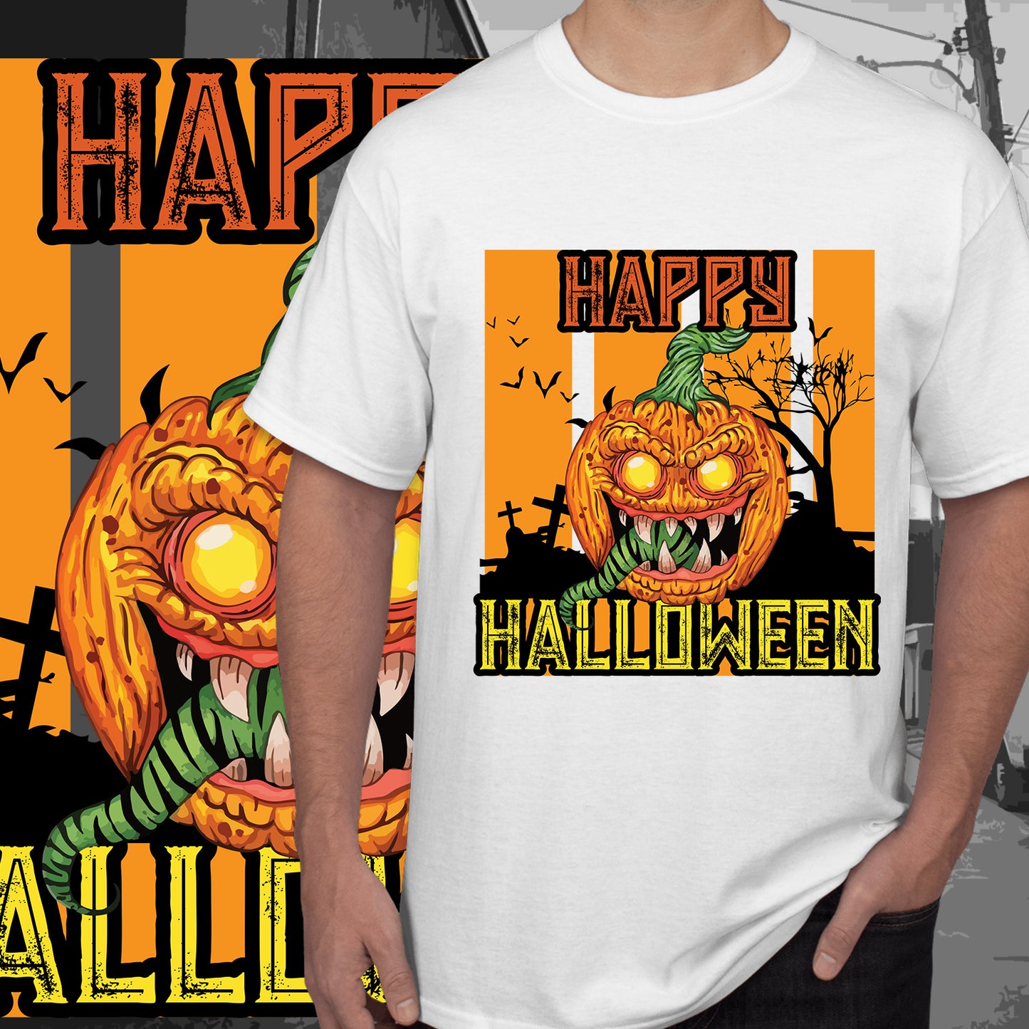 21 Halloween Sublimation T-Shirt Image Bundle