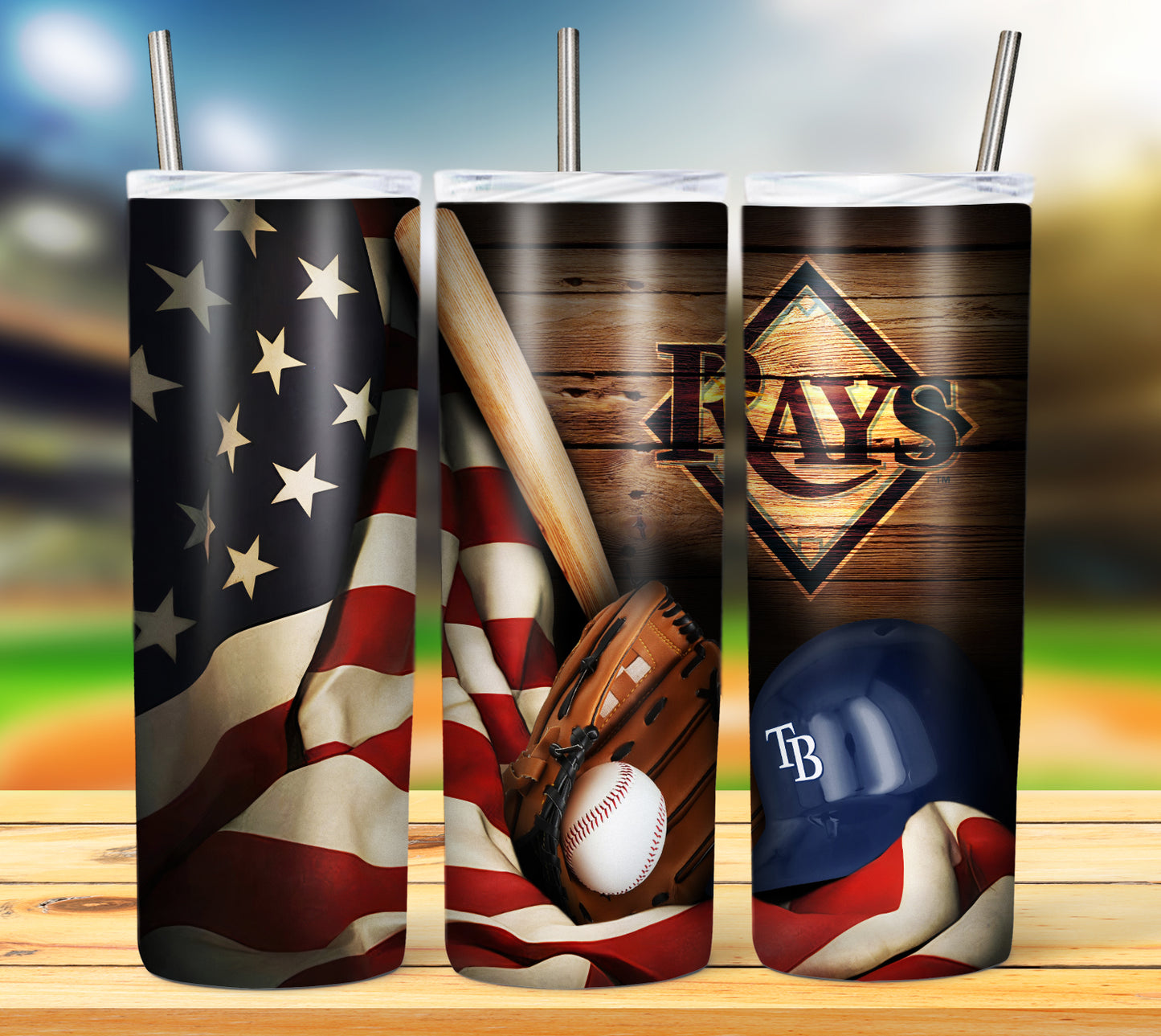 Baseball 20oz Sublimation Tumbler Image