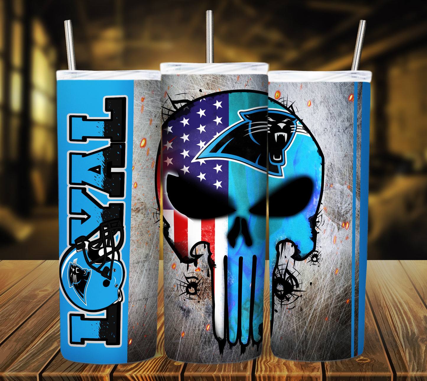 Football 20oz Sublimation Tumbler Image