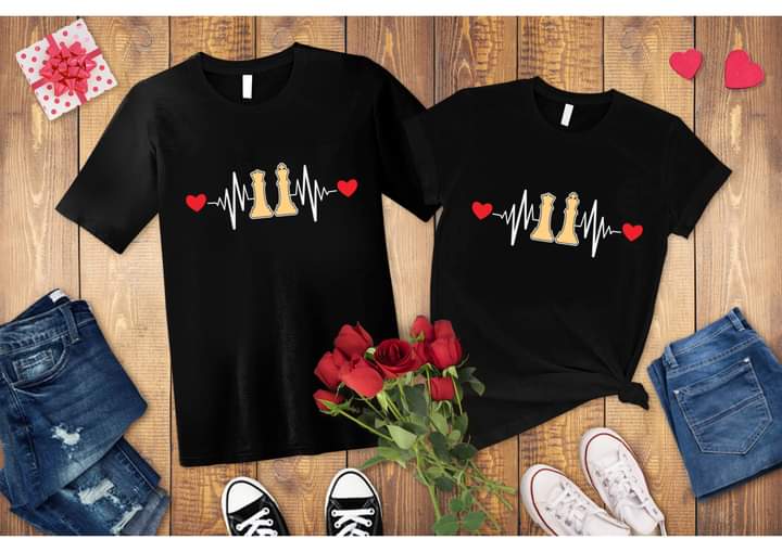 King/Queen Valentine Sublimation/DTF T-Shirt Images Bundle