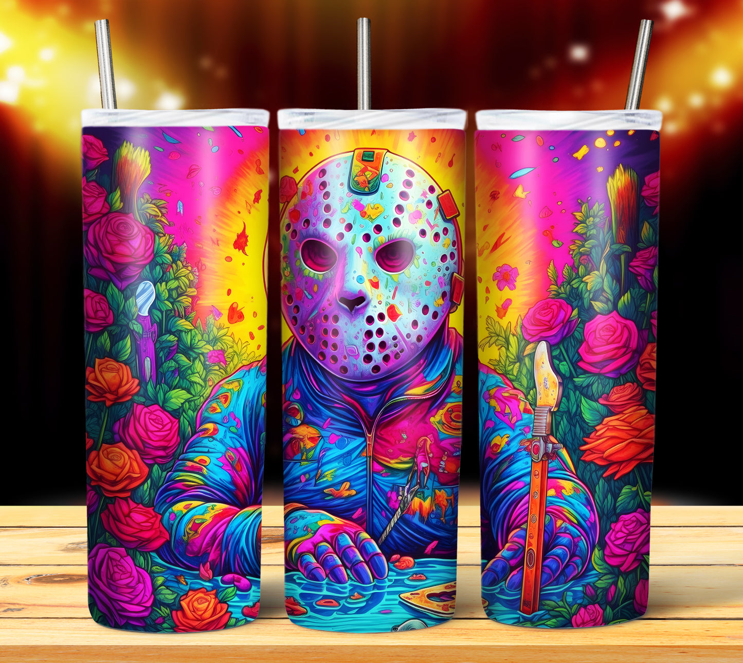 20 Colorful Halloween Sublimation 20oz Images Bundle