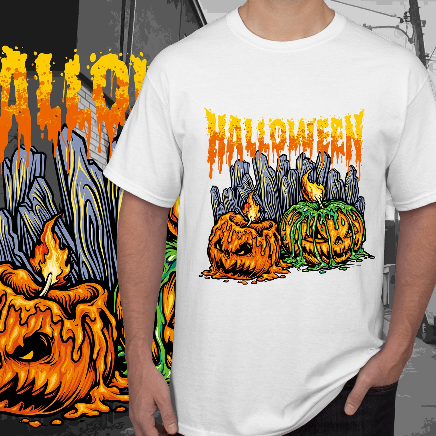 21 Halloween Sublimation T-Shirt Image Bundle