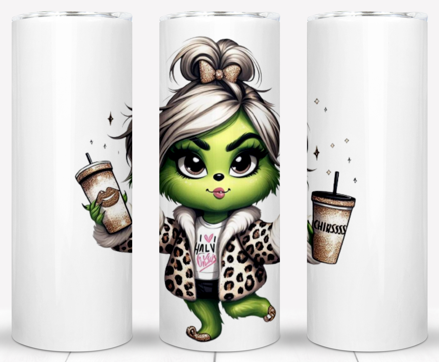 Christmas Baby Grinch Sublimation 20oz Tumbler Images Bundle