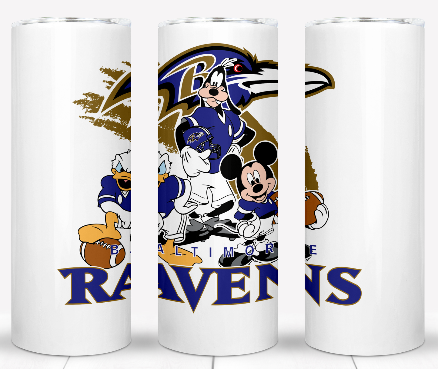 Disney Cartoon Football  Sublimation 20oz Tumbler Images Bundles