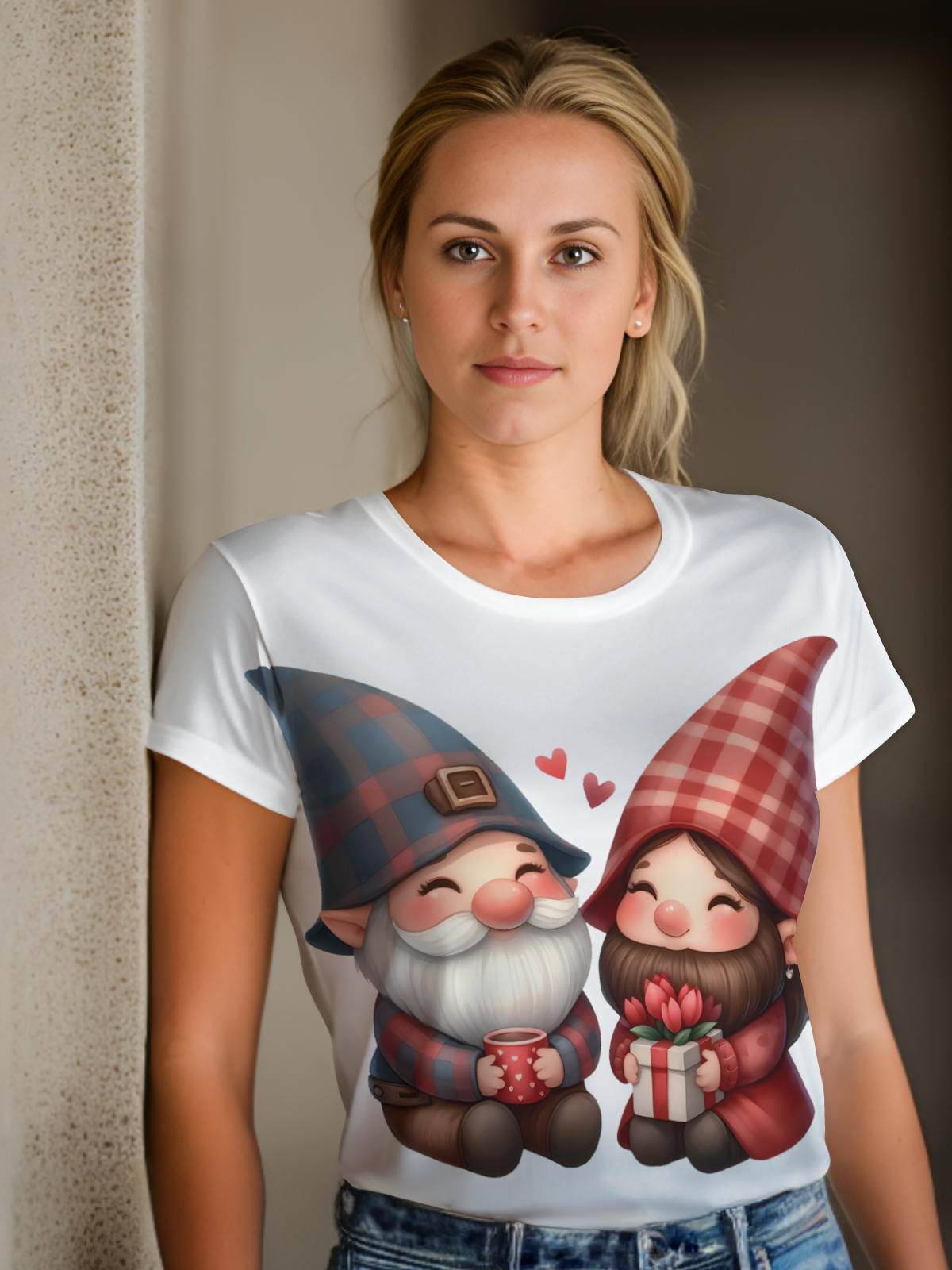 Gnomes Valentine Sublimation/DTF T-Shirt Images Bundle