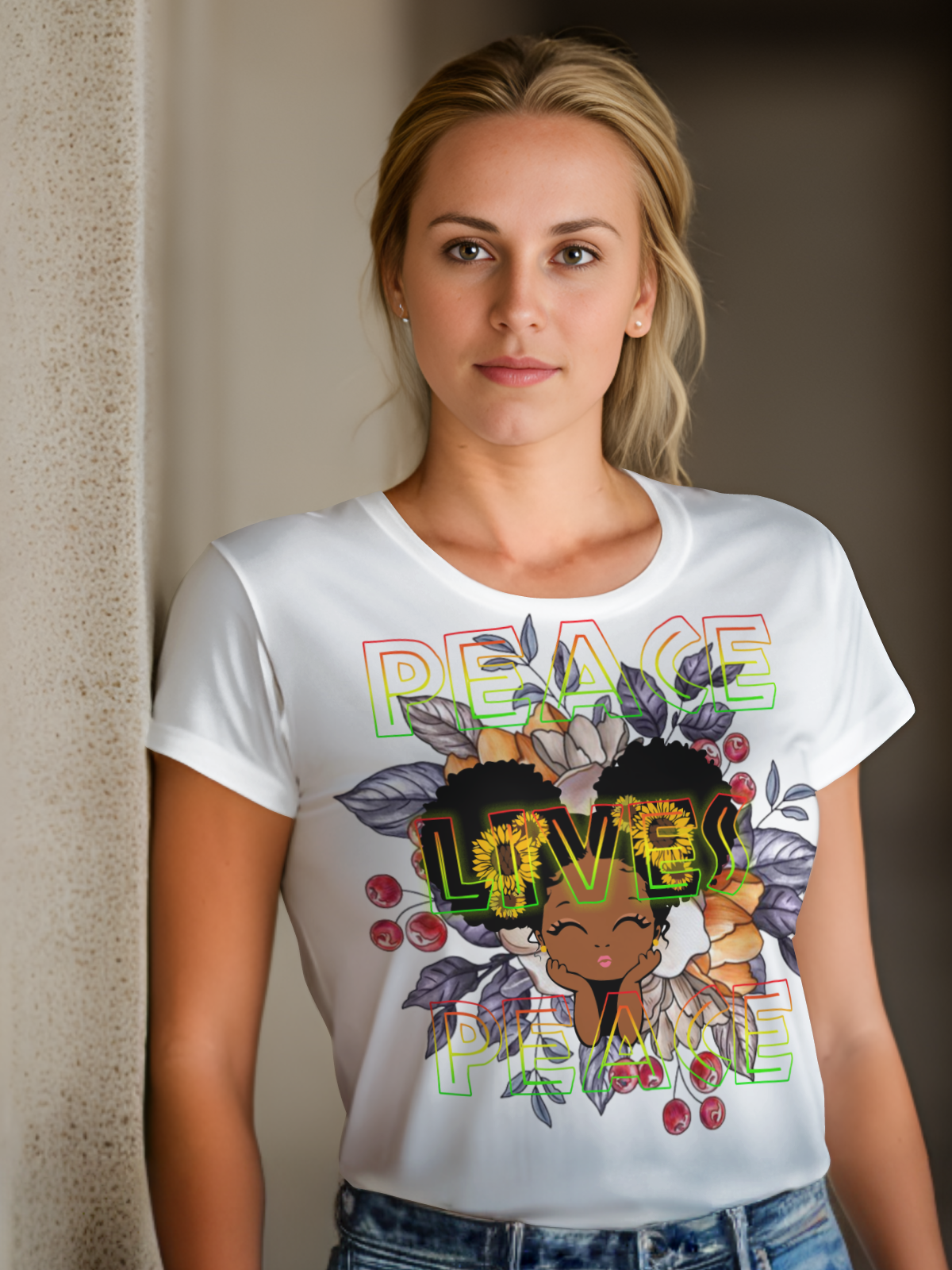 Peace & Love Sublimation/DTF T-Shirt Images Bundle