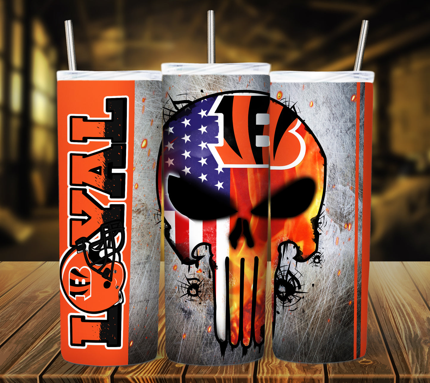 Football 20oz Sublimation Tumbler Image