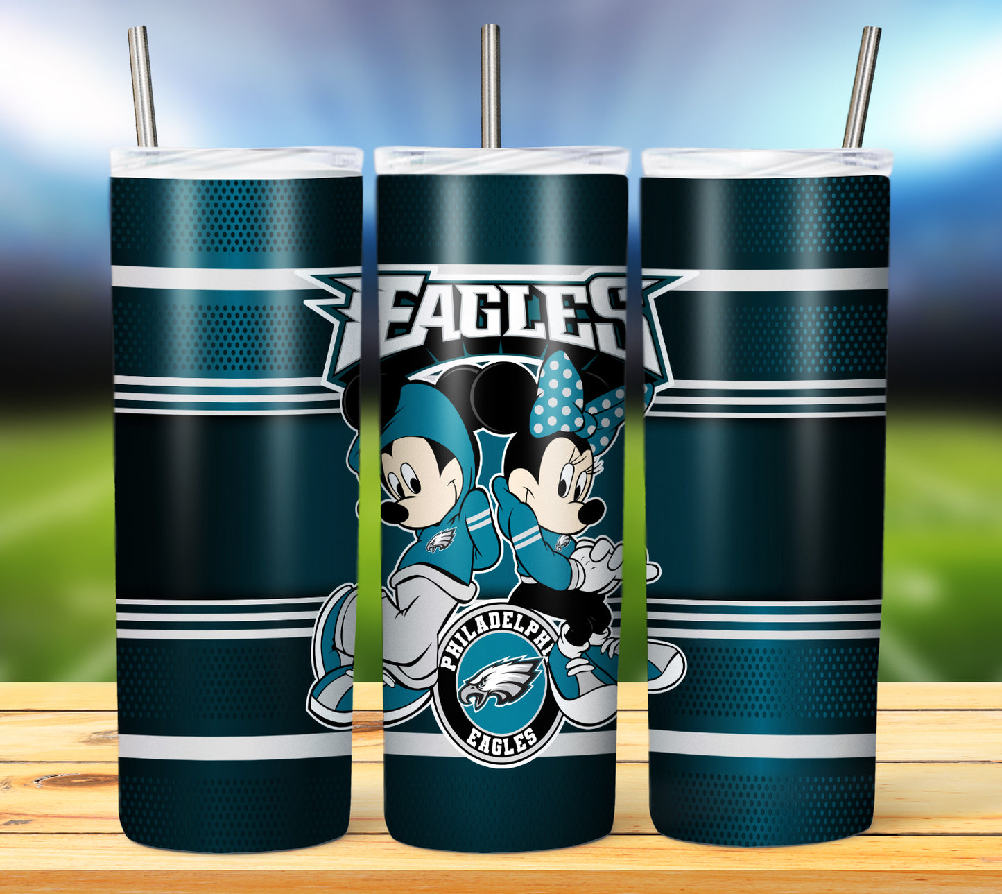 Football 20oz Sublimation Tumbler Image