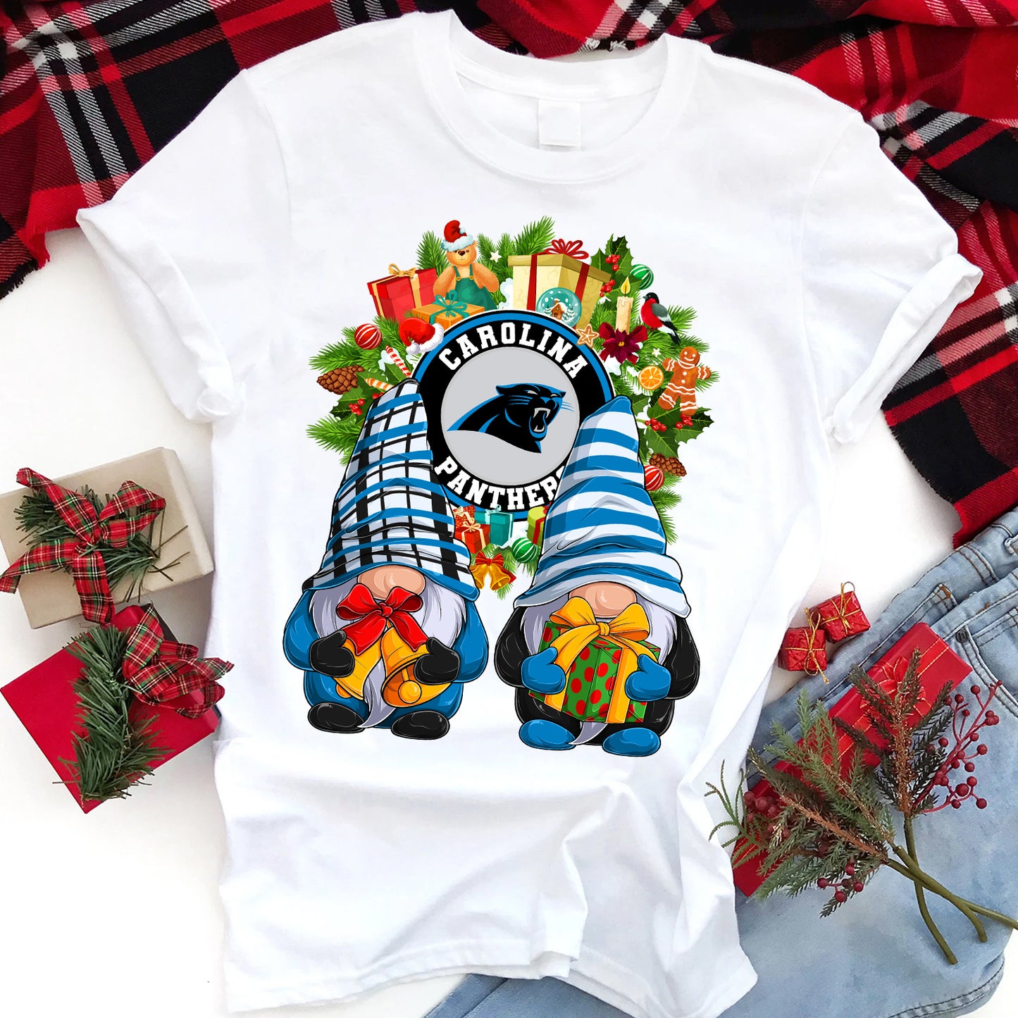 Christmas Football Gnomes T-Shirt/DTF Sublimation Image