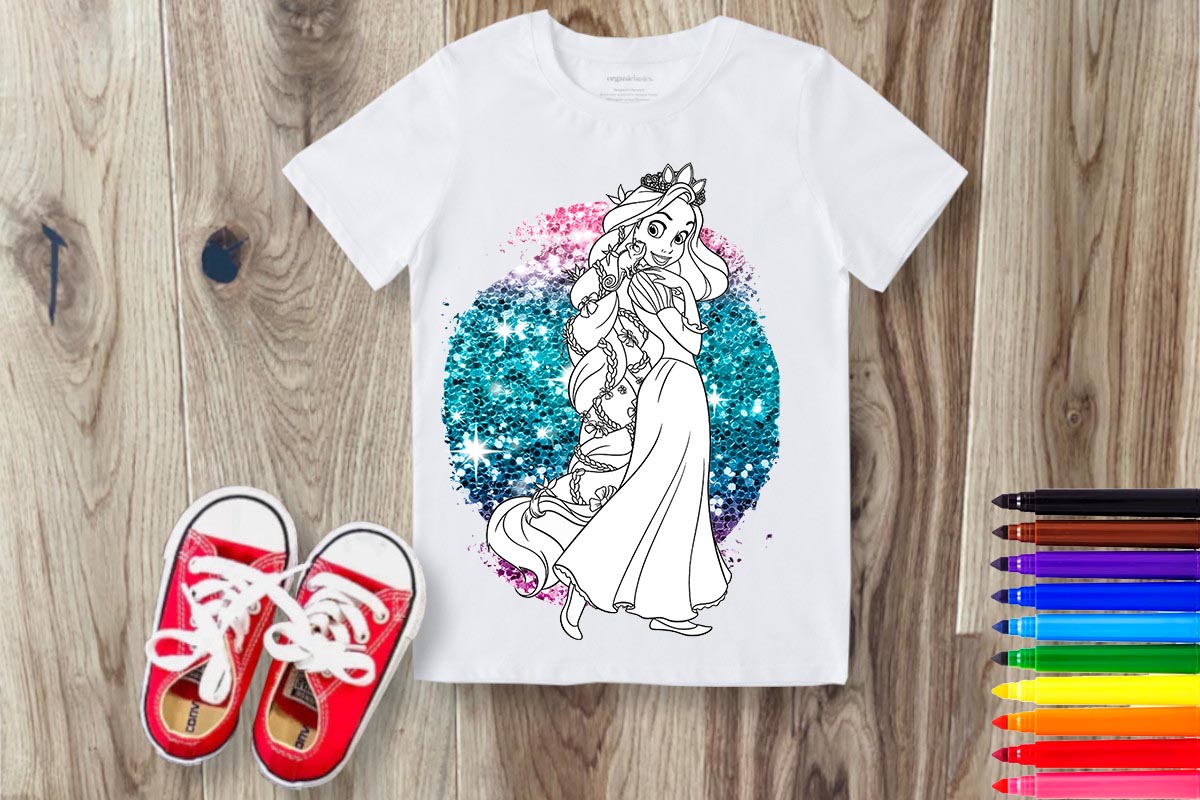 Coloring Cartoon Sublimation/DTF T-Shirt Images Bundle