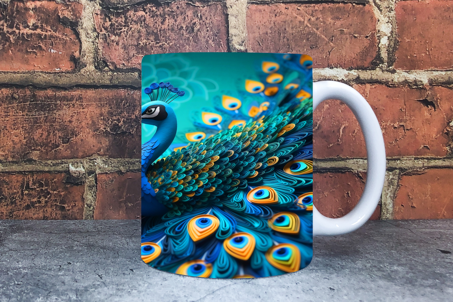 Peacock 20oz Sublimation Mug Images Bundle