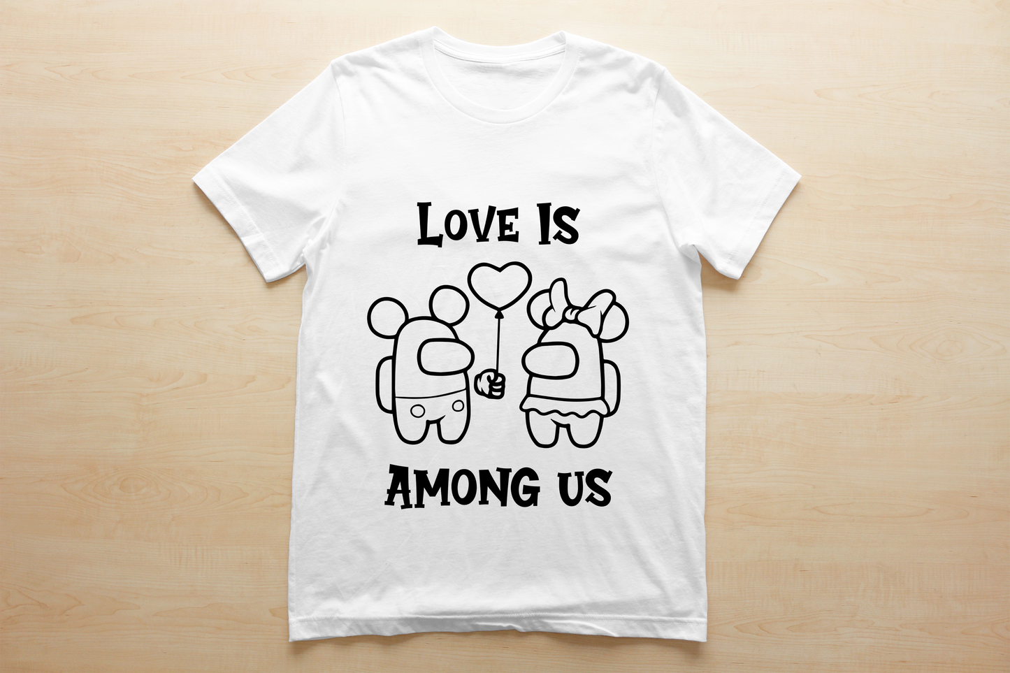 Among Us Kids Valentine Images Sublimation/DTF T-Shirt Bundle