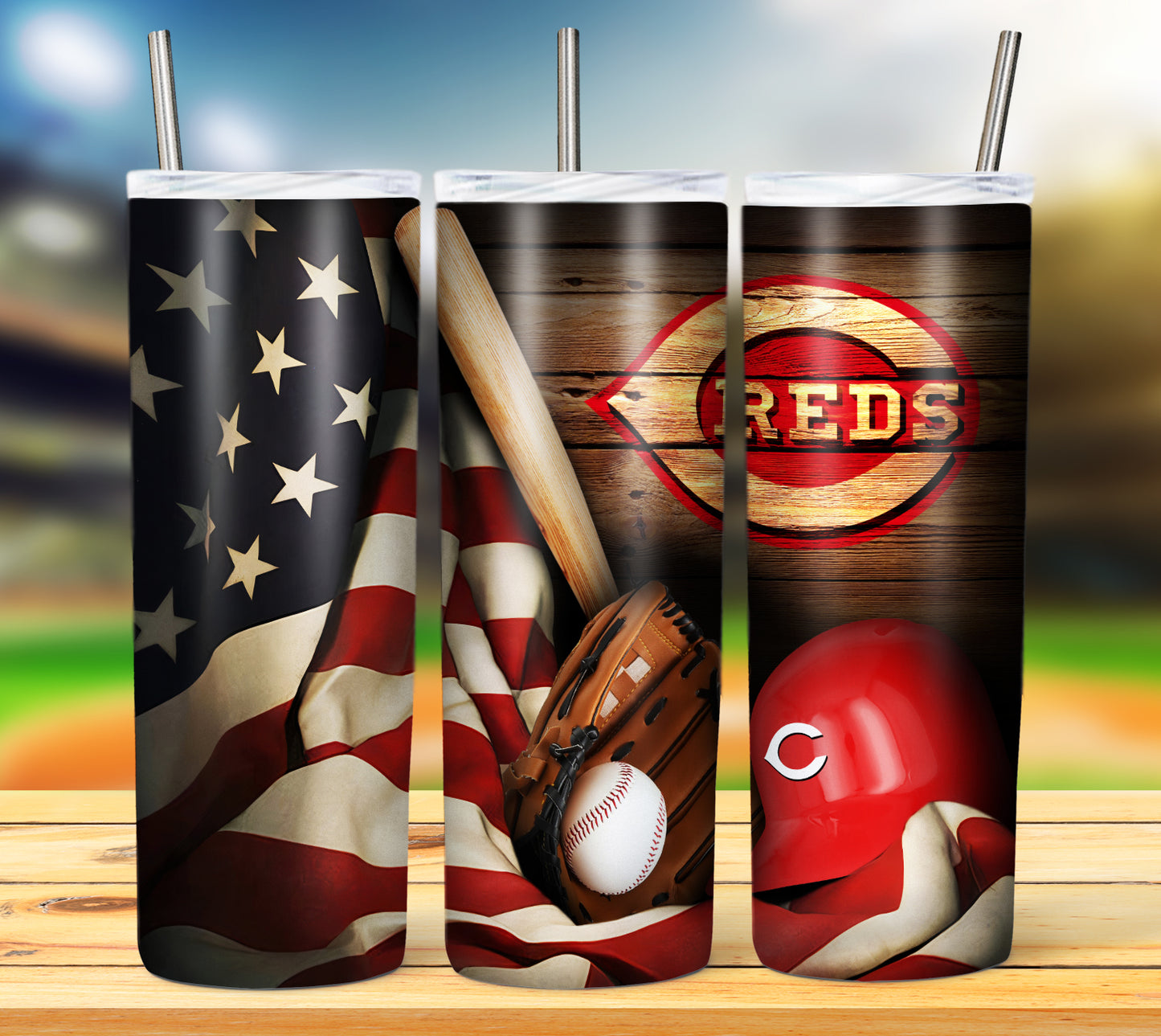 Baseball 20oz Sublimation Tumbler Image