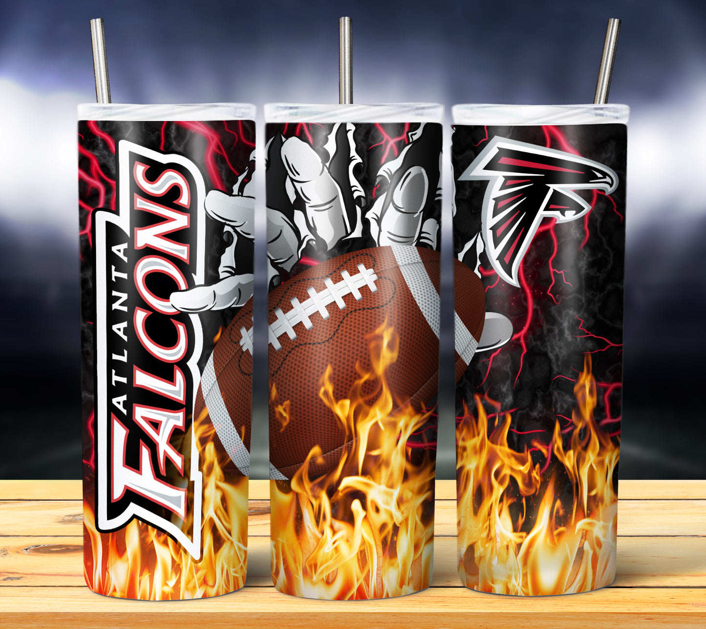 Football 20oz Sublimation Tumbler Image