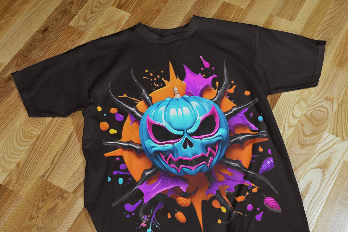 90+ Colorful Halloween Sublimation T-Shirt Images Bundle