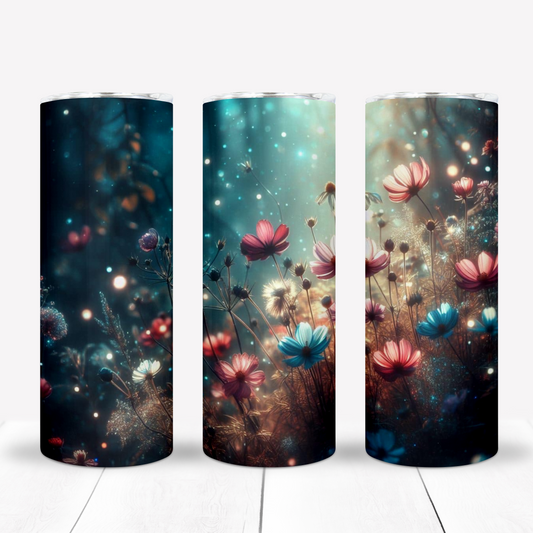 Floral 20oz Sublimation Tumbler Image