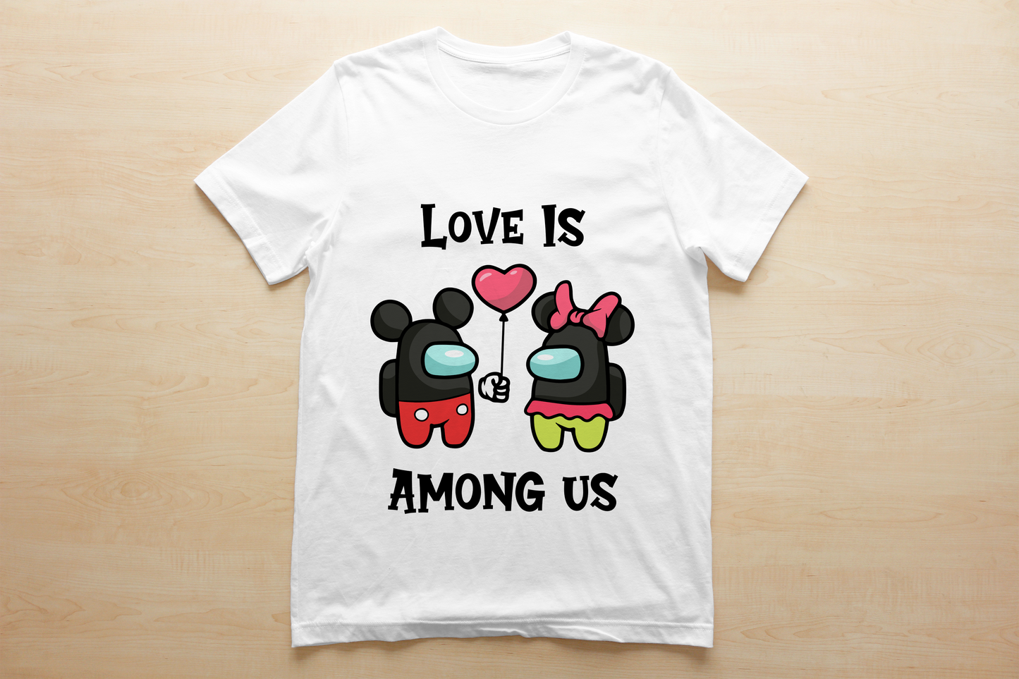 Among Us Kids Valentine Images Sublimation/DTF T-Shirt Bundle