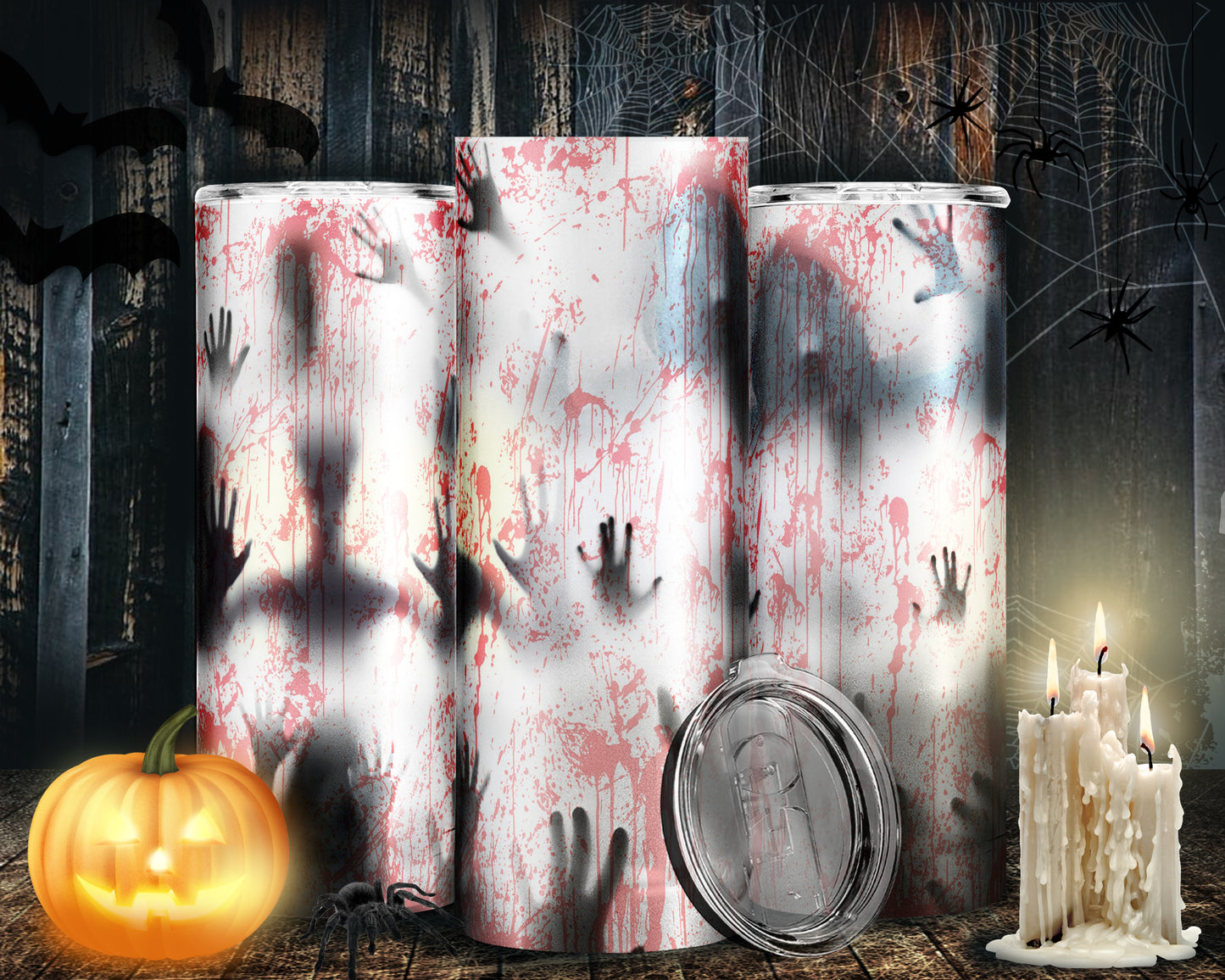 30 Horror Halloween Sublimation 20oz Images Bundle