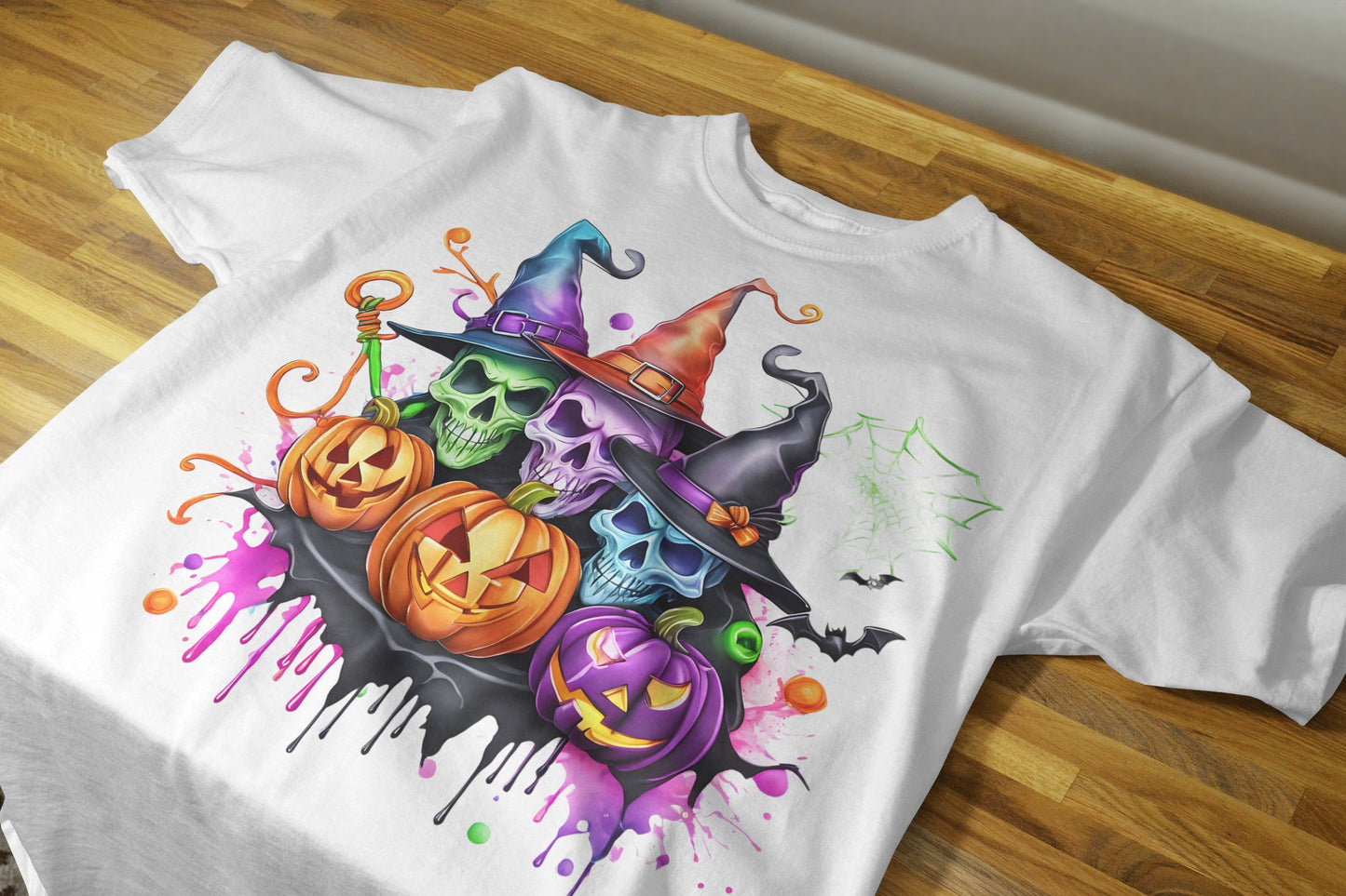 90+ Colorful Halloween Sublimation T-Shirt Images Bundle