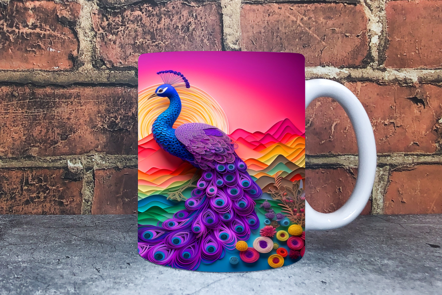 Peacock 20oz Sublimation Mug Images Bundle