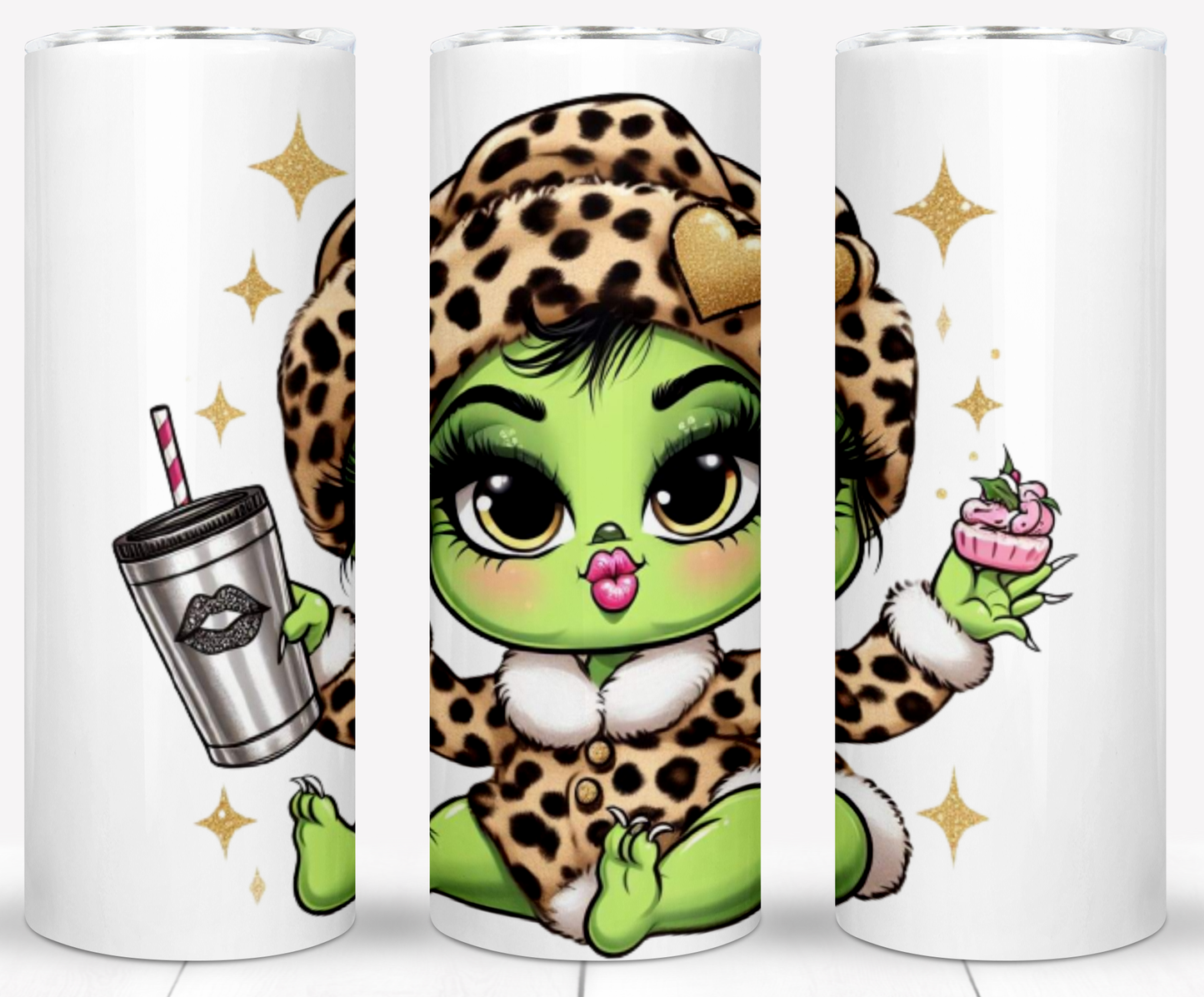 Christmas Baby Grinch Sublimation 20oz Tumbler Images Bundle