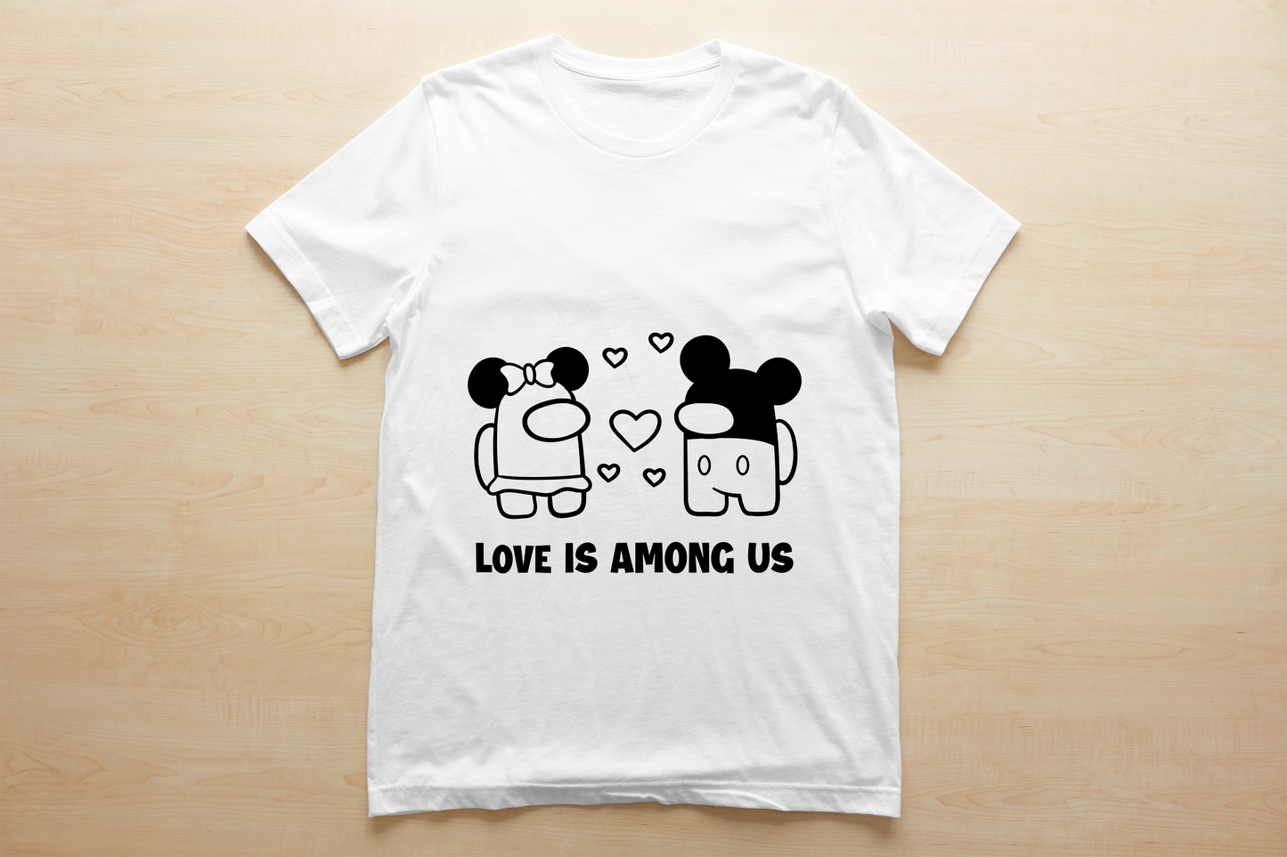 Among Us Kids Valentine Images Sublimation/DTF T-Shirt Bundle