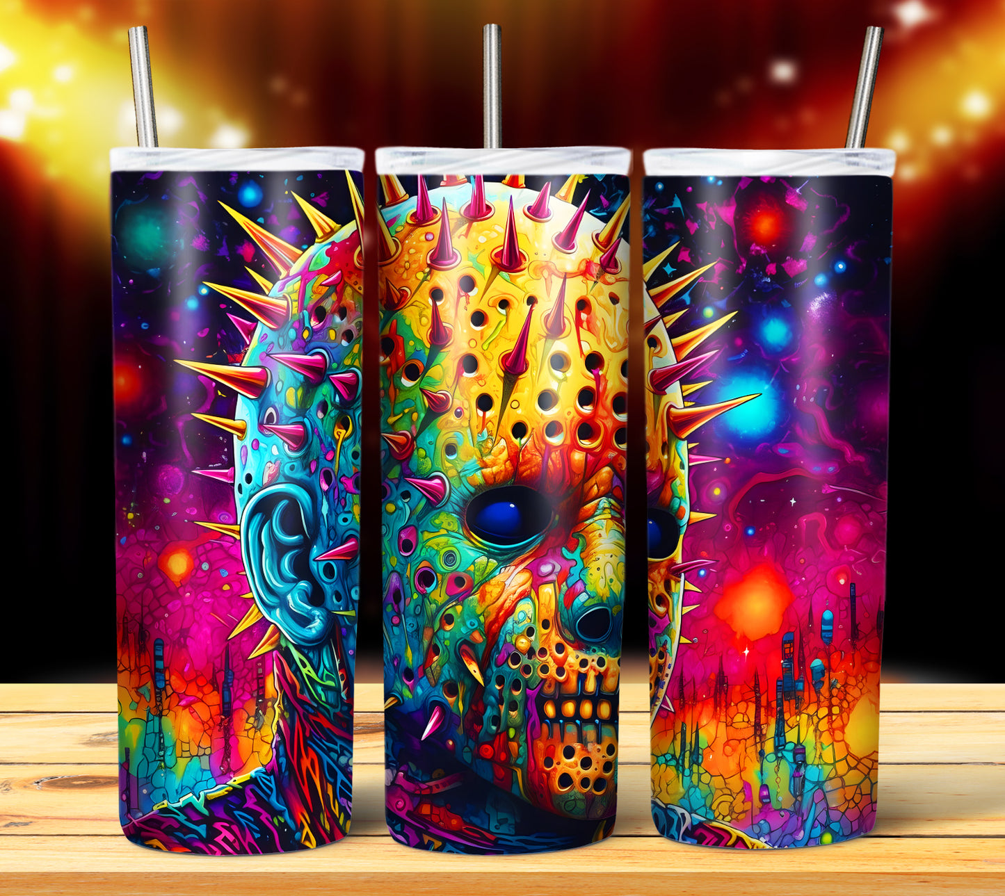 20 Colorful Halloween Sublimation 20oz Images Bundle