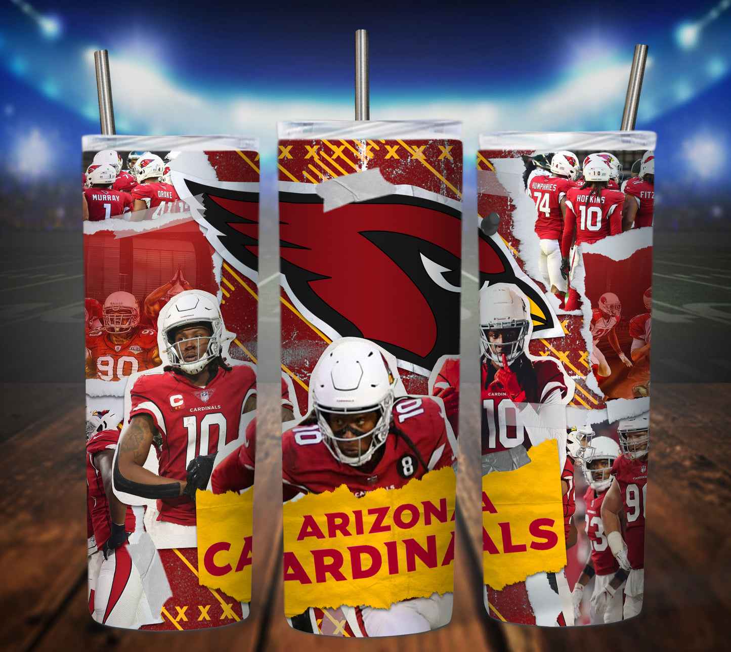 Football 20oz Sublimation Tumbler Image