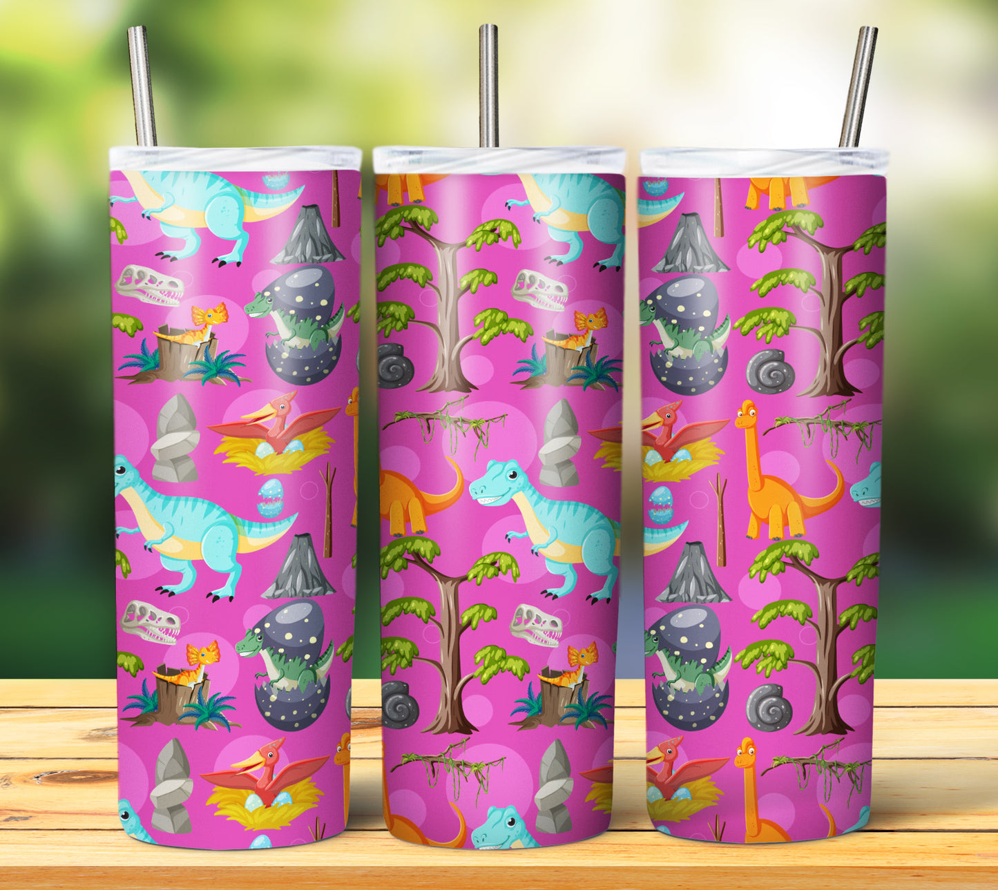 20 Dino Sublimation Tumbler Images Bundle 20 oz & Kid